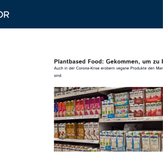 Plantbased Food: Gekommen, um zu bleiben